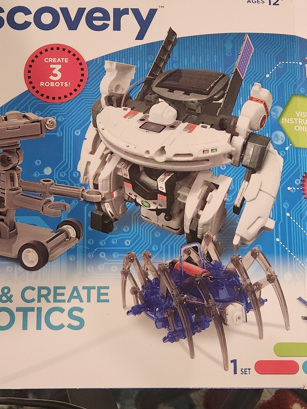 Discovery Robotics Build & Create Set - White, Blue, Gray